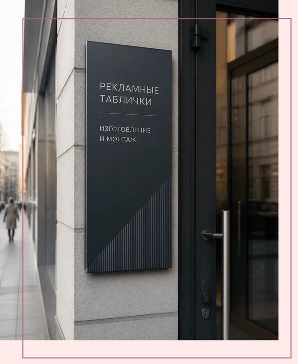 Рекламные таблички в Ейске по цене от 4638 р. | Аванза-Еск