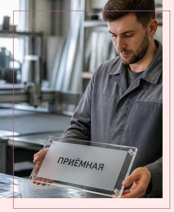 Таблички из оргстекла на заказ в Ейске от 4019 р. | Аванза-Еск