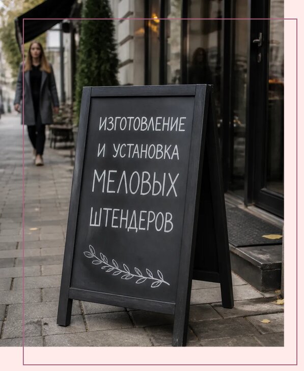 Меловые штендеры в Ейске по цене от 6699 р. | Аванза-Еск